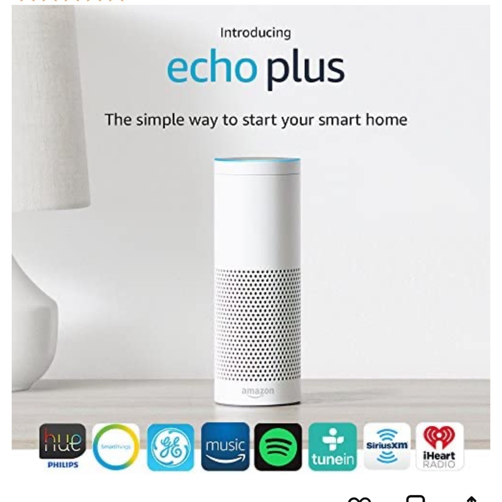 Amazon Echo Plus with built in Hub - White
